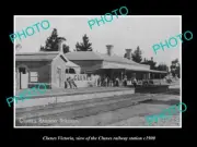OLD LARGE HISTORIC PHOTO OF CLUNES VICTORIA VIEW OF THE RAILWAY STATION c1900