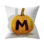 3 Pcs Halloween Series Letter Printing Throw Pillow Cover for Home Living Room Sofa Decor M_45*45cm