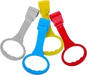 ERINGOGO 4 Pcs Playpen Walking Assistant Play Gyms Walker for Babies Fence Push Walker Hook Safety Stand up Rings to Help Stand Crib Accessories Plastic