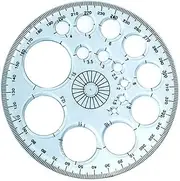 [Generic] Multifunctional Drawing Ruler Multifunctional Geometric Ruler Rotating Angle Ruler for