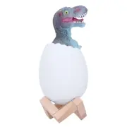 (3 Colors)Touch Pat Sensor Night Light Dinosaur Egg Shape Bedside Lamp US