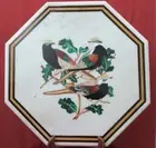 18" side Marble Table top semi precious stones inlay work Handmade