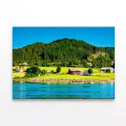 Scenery at the Ferry Crossing Print 100% Australian Made 90 x 60cm (Stretched)