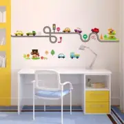 Kindergarten Bedroom Wall Stickers Kids Rooms Highway Track Cartoon Track Cars