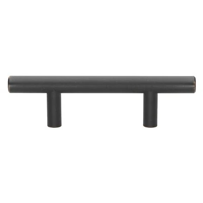 GlideRite 2-1/2" CC Solid Steel Bar Pull Oil Rubbed Bronze - 5007-64-ORB-1