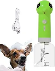 Automatic Foaming Soap Dispenser, Automatic Dog Soap Dispenser for Bath, Electric Sprayer Foamer Rechargeable Pet Shower Attachment for Bathtub Bathroom Kitchen Sink Tub