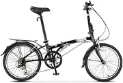 WWCEEM 20 Inch Folding Bike AdultAdult Children Bicycle Adjustable Speed Student Folding Bicycle Outdoor Pedal Bicycle Leisure Bicycle Household