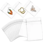 FUNOMOCYA 100Pcs Clear Sealing Bags for Jewelry Storage Mini Transparent Plastic Pouches for Rings Earrings Necklaces Strong Sturdy Versatile Use for Small Business and Crafts