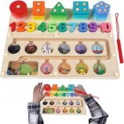 Magnetic Puzzles for Toddler - Interactive Magnet Maze Board Game Learning Counting Puzzle Board | Funny Fine Motor Toys Puzzle Activity Board for Kids Ages 3+