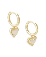 Kendra Scott Ari Heart Drop Huggie Hoop Earrings