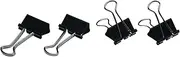 ESSELTE 40815 Metalware Clip Fold Back/Double No.1 19Mm Bx12