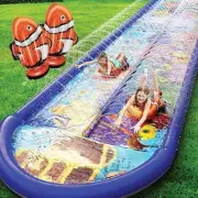 Undersea Water Dual Slip and Slide - 18 Feet X 5 with...