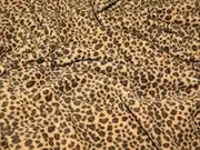Minerva Crafts Mini Leopard Print Anti Pill Polar Fleece Fabric Brown - per metre, 60 Inches