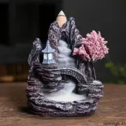 Waterfall Incense Burners,Backflow Incense Holder Home Office Decor,Resin