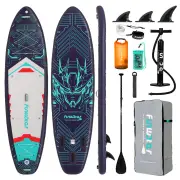 [EU Direct] FunWater 350*90*15CM Longer Wider ISUP Inflatable Stand Up Paddle Board Surfboard For Solor Adventure Fimaly