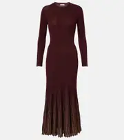 [Ulla Johnson] Ulla Johnson Mila pleated maxi dress AU 14 red