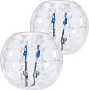 VEVOR Inflatable Bumper Balls 2-Pack, 4FT/1.2M Body Sumo Zorb Balls for Teen, 0.8mm Thick PVC Human Hamster Bubble Balls for Outdoor Team Gaming Play, Bumper Bopper Toys for Garden, Yard, Park