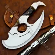 Hand Made 11 1/4'' D2 Steel cleaver I Pizza Axe With RAM horn Handle & sheath