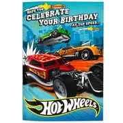 Mattel Hot Wheels Fun Interactive Birthday Card