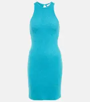 [Ganni] Ganni Alpaca and wool-blend minidress AU 4 blue