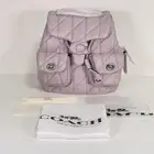 Coach Tabby Quilted Nappa Leather Backpack Light Purple Turn Lock BRAND NEW