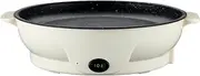 Soup Pot Take Out Barbecue Portable Two Gear Temperature Control Electric Oven Round Maifan Stone Fried Barbecue Pan Multi Functional Electric Barbecue Pan