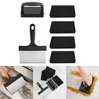 7x Griddle Cleaning Kit with Handle Griddle Scraper Heavy Duty for Barbecue