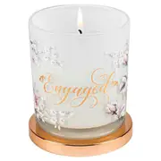 Engaged Candle Vanilla scented Smell 45hr Burn Time 9 x 8cm Keepsake Gift Set