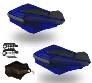 Powermadd Sentinel Hand Guard Kit Black Blue Armor Mount Kawasaki KFX 450R