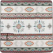 Outdoor Camping Rug, Oxford Cloth Thickened Patios Picnic Blankets, Reversible Foldable Beach Mat, Large Floor Mat for RV Balcony Camping Hiking Concerts Traile (A)
