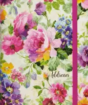 Peony Garden - Large Hardcover Address Book - by Peter Pauper Press. new