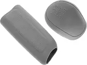 ETHZZLE 2 Pcs Silicone Gear Shift Knob Cover Durable Stylish Car Interior Accessory for Manual Automatic Vehicles Quick Installation Protective Barrier Modern Design
