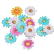 Printed Chrysanthemum Flower Buttons - Shelly's Buttons - Craft Scrap Sewing