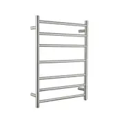 Decaura 7 Rungs Electric Heated Towel Stainless Steel Brushed Nickel Rack Warmer