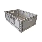 5 x 41L Folding Flat Collapsible Plastic Storage Containers Crate Bin Crates Box