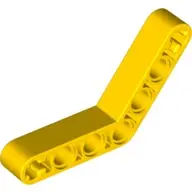 磚家 LEGO 樂高 黃色 Technic Liftarm 1x7 4-4 橫桿 彎曲 32348 42165