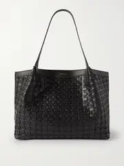 [Serapian] Serapian - Secret Small Woven Leather Tote - Black - One size One size Black