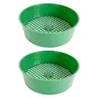 2PCS Compost Screen Sand Soil Filter Gardening Sieve Gardening Sifting Equipment