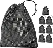 Sosoport Draw Mesh Bags Durable Storage Nets for Clothes Sundries Multi Purpose Laundry Bags for Camping Organization