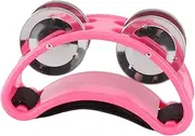 Kisangel 2 Pack Foot Tambourine Metal Percussion Instrument Foot Percussion Musical Comfortable Elastic Strap