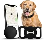 Smart Dog Tracker, Pet Tracker with Collar Holder, Effortless Location Tracking, Compatible with Find My, Not GPS Tracker