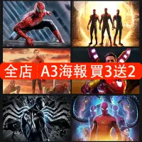 在飛比找蝦皮購物優惠-漫威電影海報 復仇者聯盟海報 牆貼 鋼鐵人 蜘蛛人 超級英雄