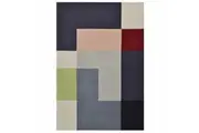 Handmade Wool Rug-Pixel 6405-Multi
