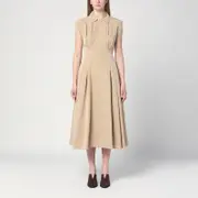 [Philosophy] Beige longuette dress in technical cotton 42 IT Beige