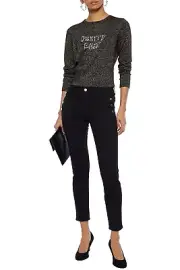 NWT J Brand Zion Mid-Rise Skinny with Button, Vesper (Black) Size 24~29 $228