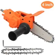 Electric Drill Converter Into Electric Chainsaw Wood Cutter 4" Saw Pruner Tool
