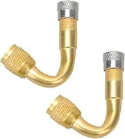 Mobestech Tire Valve Stem Extenders 2pcs 45 Degree Bend for Car Motorcycle Easy Install High Performance Longevity