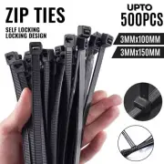 Cable Ties Zip Ties Nylon UV Stabilised Electrical Wire Tie Bulk Black Cable Tie