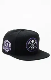 Mitchell & Ness HWC Denver Nuggets 7 1/2 Fitted Hat Black Limited /144 LE