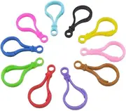 Beatifufu DIY Handmade Candy Acrylic Clasps Keyring Buckle Clips Multi Pendant Hooks